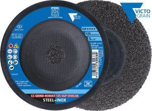pferd CC-GRIND-ROBUST grinding disk with VICTOGRAIN abrasive grain